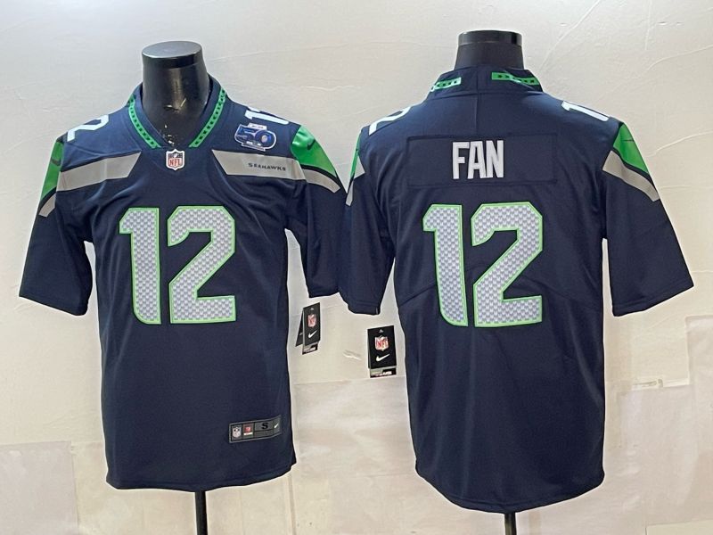 Men 2026 Seattle Seahawks #12 Fan Blue Nike Limited NFL Jersey 02
